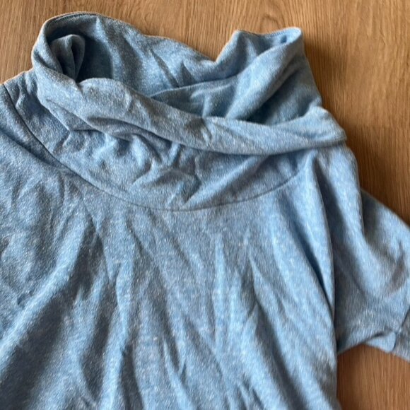 Bench  Blue Heathered cowlneck sweater sweatshirt Medium - Picture 6 of 10
